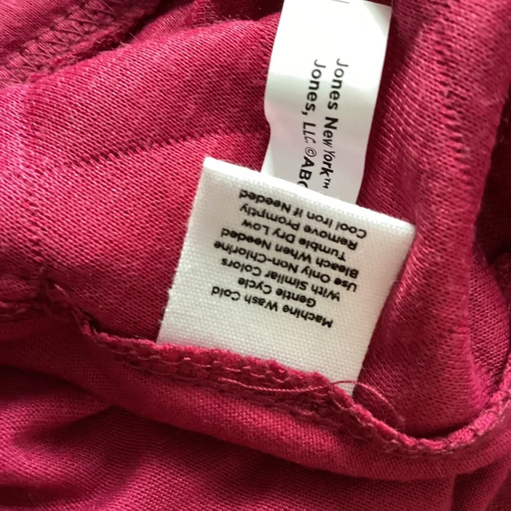 JONES NEW YORK SPORT WOMAN 2X FLEECE HOODIE SWEATSHIRT QUILTED RASPBERRY - Picture 4 of 5